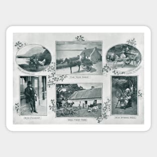 Irish characters & scenes circa 1902 Sticker